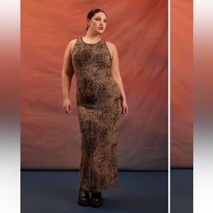 Forever 21 Rebel Moon Speckled Patterned Maxi Dress